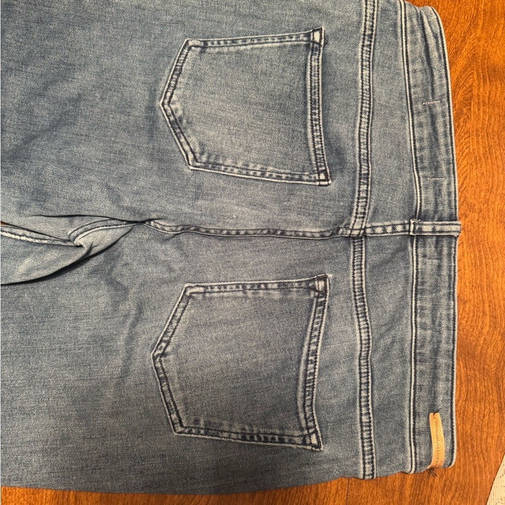 Pilcro and the Letterpress Button-Accent Blue Flare Jeans - Picture 11 of 11